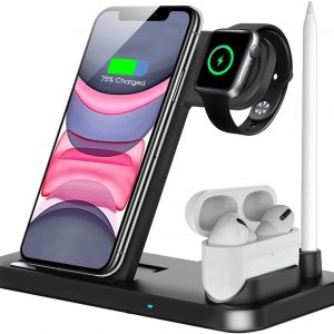 4 in 1 wireless charging docking station