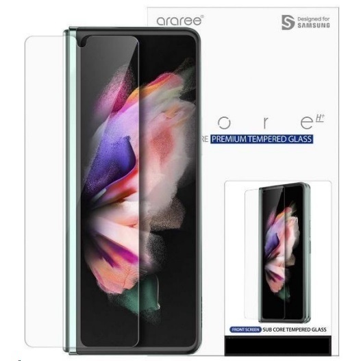 Araree SUB CORE GLASS Tempered Glass Protector for Samsung Galaxy Z Fold 4 or Z Fold 3 and Z Fold 2