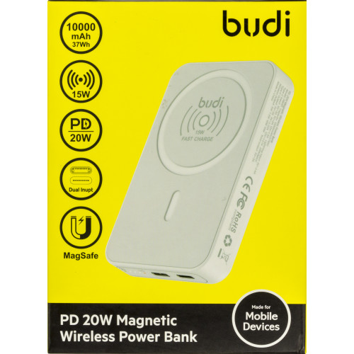 Budi PB081W 10000mAh wireless powerbank